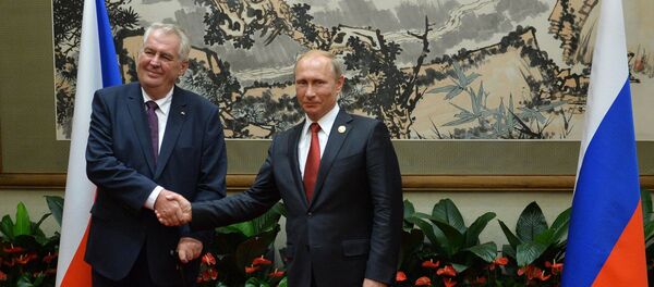 Çek Cumhuriyeti Cumhurbaşkanı Miloş Zeman ve Rusya Devlet Başkanı Vladimir Putin Çek Cumhuriyeti Cumhurbaşkanı Miloş Zeman ve Rusya Devlet Başkanı Vladimir Putin - Sputnik Türkiye