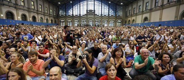 İspanya mülteci eylemi - Sputnik Türkiye