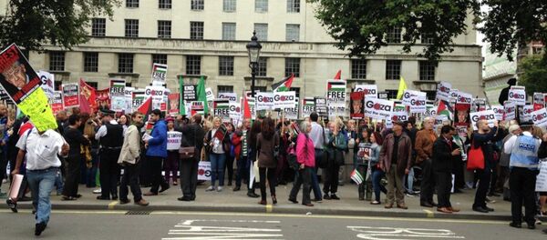 Netanyahu'nun İngiltere ziyareti Londra'da protesto edildi - Sputnik Türkiye