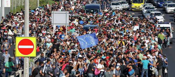 Macaristan'daki göçmenler - Sputnik Türkiye