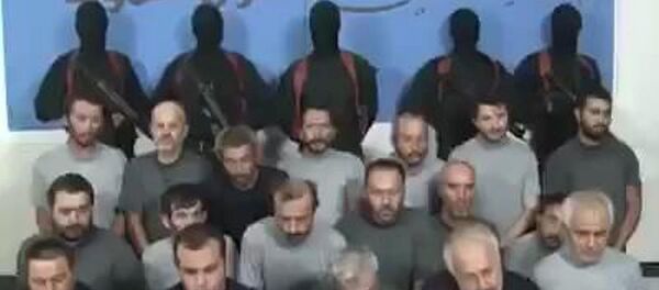 Kaçırılan Türk işçilerin ilk görüntüsü - Sputnik Türkiye