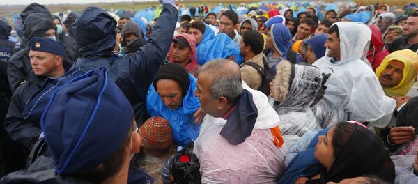 Macaristan'da göçmenler - Sputnik Türkiye