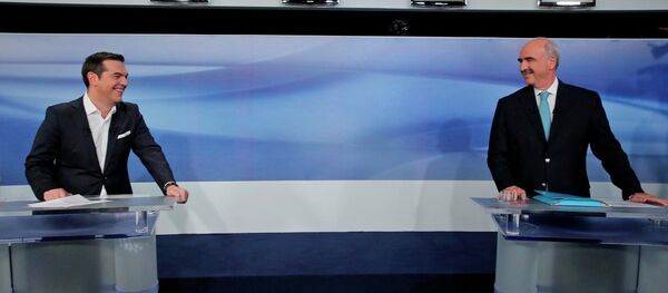 Aleksis Çipras - Vangelis Meimarakis - Sputnik Türkiye