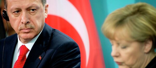Erdoğan&Merkel - Sputnik Türkiye