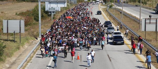 Edirne'deki sığınmacıların bekleyişi - Sputnik Türkiye