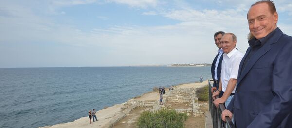 Vladimir Putin - Silvio Berlusconi - Sputnik Türkiye