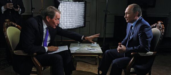 Russian President Vladimir Putin gives interview for CBS and PBS channels - Sputnik Türkiye