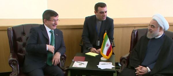 Davutoğlu-Ruhani - Sputnik Türkiye