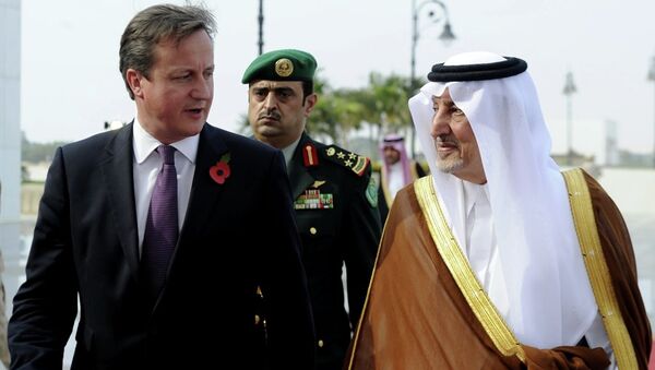 İngiltere Başbakanı David Cameron - Halid El Faysal bin Abdulaziz El Suud - Sputnik Türkiye