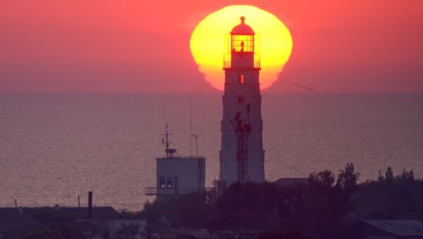 Kırım’ın batısındaki deniz feneri. - Sputnik Türkiye