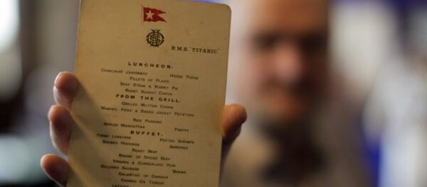 Titanic'te son öğle yemeği menüsüne 88 bin dolar - Sputnik Türkiye