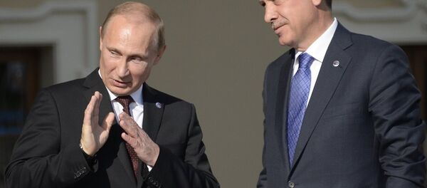Rusya Devlet Başkanı Vladimir Putin - Cumhurbaşkanı Recep Tayyip Erdoğan - Sputnik Türkiye