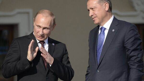 Rusya Devlet Başkanı Vladimir Putin - Cumhurbaşkanı Recep Tayyip Erdoğan - Sputnik Türkiye