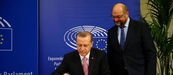 Recep Tayyip Erdoğan - Martin Schulz - Sputnik Türkiye