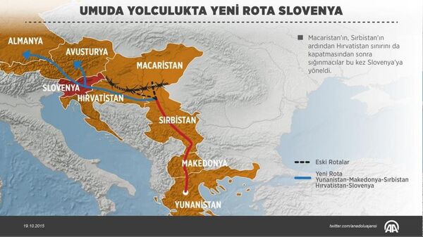 Macaristan’ın aldığı sert önlemler nedeniyle binlerce sığınmacı rotasını Slovenya’ya çevirdi - Sputnik Türkiye