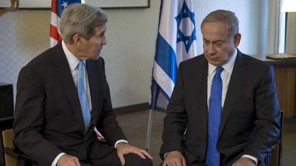ABD Dışişleri Bakanı John Kerry - İsrail Başbakanı Benyamin Netanyahu - Sputnik Türkiye