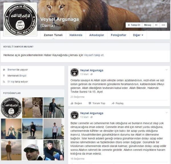 Diyarbakır'da öldürülen IŞİD'li 'Yakında hepsinin kafasını keseceğiz' diye yazmış. Diyarbakır'da öldürülen IŞİD'li 'Yakında hepsinin kafasını keseceğiz' diye yazmış. - Sputnik Türkiye