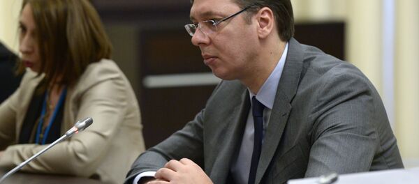 Sırbistan Başbakanı Aleksandr Vuçiç Sırbistan Başbakanı Aleksandr Vuçiç - Sputnik Türkiye