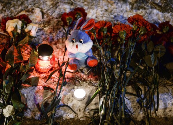 Novosibirskliler düşen Rus uçağında ölenleri anıyor. - Sputnik Türkiye