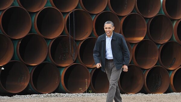 ABD Başkanı Barack Obama - Keystone XL petrol boru hattı - Sputnik Türkiye