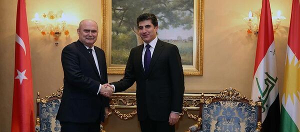 Türkiye Dışişleri Bakanı Feridun Sinirlioğlu- IKBY Başbakanı Neçirvan Barzani - Sputnik Türkiye