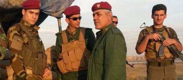 Kuzey Irak’taki Peşmerge  Komutanı Tuğgeneral Teyib Ebdula Gerdi, - Sputnik Türkiye