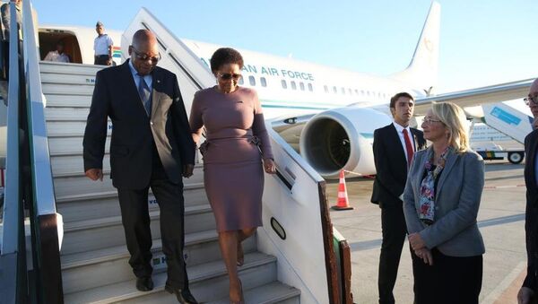 Güney Afrika Cumhurbaşkanı Jacob Zuma, G20 Liderler Zirvesi’ne katılmak üzere Antalya’ya geldi. - Sputnik Türkiye