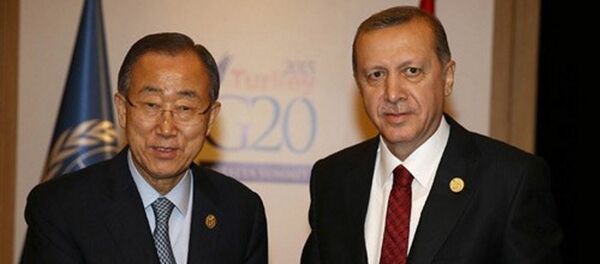 Cumhurbaşkanı Recep Tayyip Erdoğan - Birleşmiş Milletler Genel Sekreteri Ban Ki-Mun (Arşiv) - Sputnik Türkiye