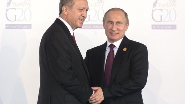 Rusya lideri Vladimir Putin- Türkiye Cumhurbaşkanı Recep Tayyip Erdoğan - Sputnik Türkiye