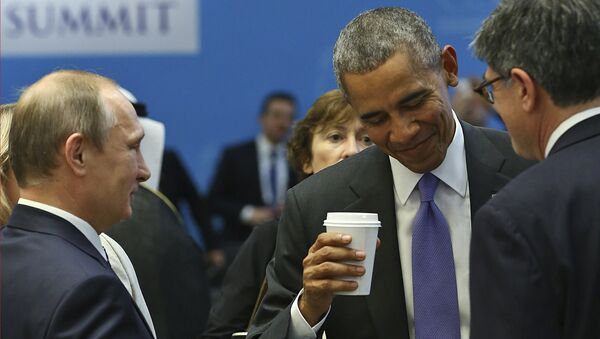 G20 Zirvesi / ABD Başkanı Barack Obama - Rusya Devlet Başkanı Vladimir Putin - Sputnik Türkiye