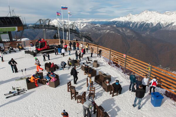 Soçi'de kayak sezonu - Sputnik Türkiye