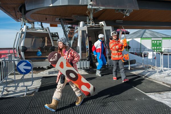 Soçi'de kayak sezonu - Sputnik Türkiye