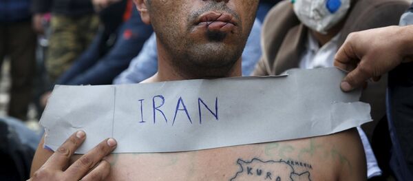 Yunanistan - Makedonya sınırındaki İranlı mülteciler - Sputnik Türkiye