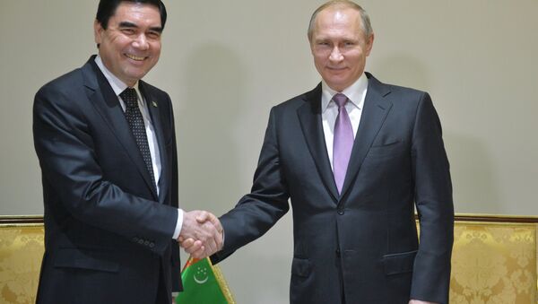 Rusya Devlet Başkanı Vladimir Putin Tahran'da Türkmenistan Devlet Başkanı Gurbangulu Berdimuhammedov ile görüştü. - Sputnik Türkiye