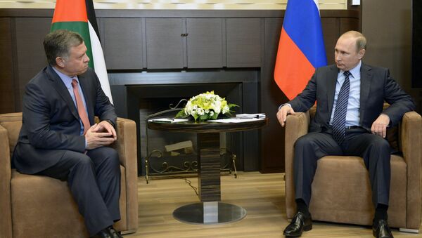 Rusya Devlet Başkan Vladimir Putin ve Ürdün Kralı Abdullah - Sputnik Türkiye