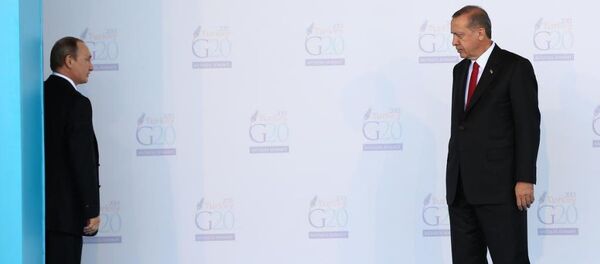 Putin ve Erdoğan, son olarak G20 Zirvesi kapsamında Antalya'da bir araya gelmişti. - Sputnik Türkiye
