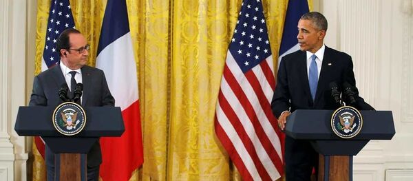 ABD Başkanı Barack Obama ve Fransa Cumhurbaşkanı François Hollande - Sputnik Türkiye