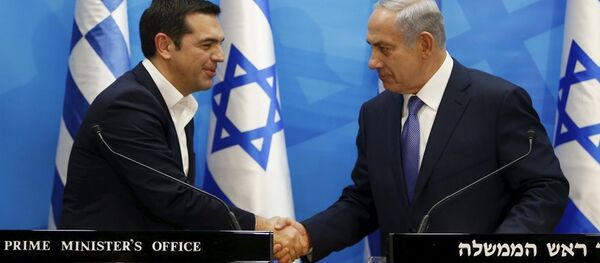 Aleksis Çipras-Benyamin Netanyahu - Sputnik Türkiye
