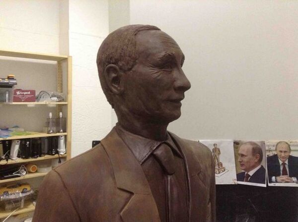 Çikolatadan Putin heykeli - Sputnik Türkiye