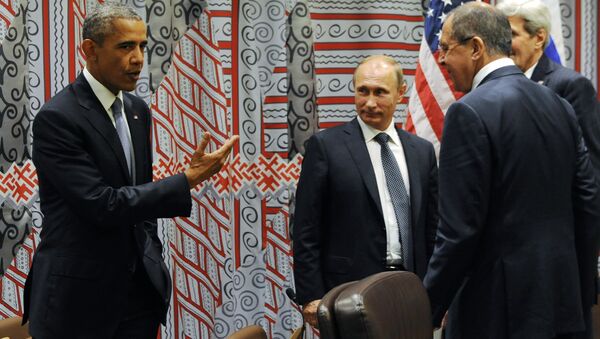 Vladimir Putin -  Sergey Lavrov - John Kerry - Barack Obama - Sputnik Türkiye
