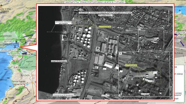 İskenderun limanında bulunan TIR'lar ve petrol tankerleri. - Sputnik Türkiye