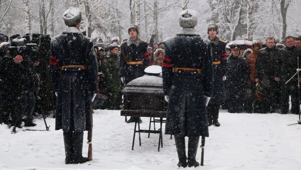 Oleg Peşkov'un Lipetsk'teki cenaze töreni - Sputnik Türkiye