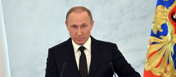 Rusya Devlet Başkanı Vladimir Putin Federal Meclis'e hitap ediyor. - Sputnik Türkiye