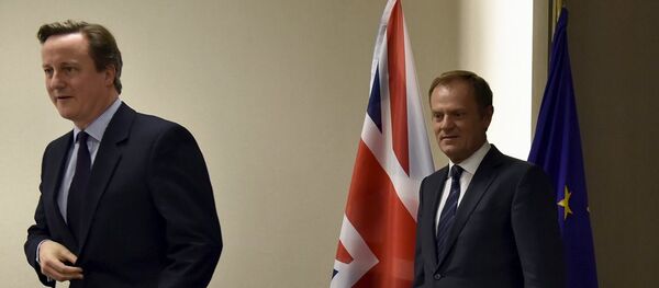 Donald Tusk - David Cameron Donald Tusk - David Cameron - Sputnik Türkiye