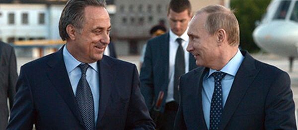 Vitaliy Mutko - Vladimir Putin - Sputnik Türkiye