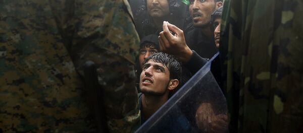 Makedonya - Yunanistan sığınmacı - Sputnik Türkiye