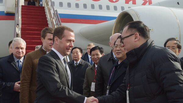Rusya Başbakanı Dmitriy Medvedev'in Çin ziyareti - Sputnik Türkiye