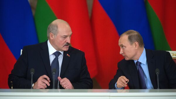 Lukaşenko ile Putin - Sputnik Türkiye