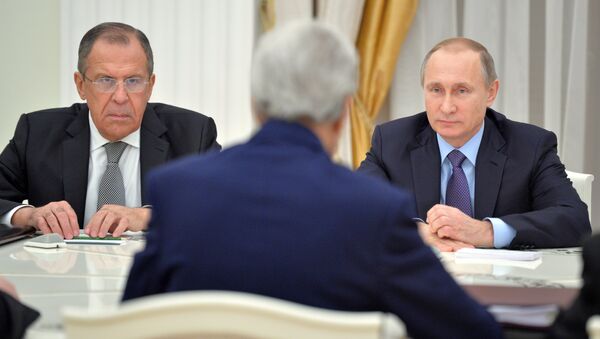 Putin, Lavrov, Kerry - Sputnik Türkiye