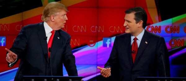 Donald Trump- Ted Cruz - Sputnik Türkiye